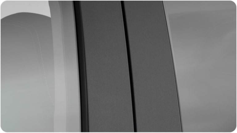 Plano detalle de adhesivo de columna para puertas.