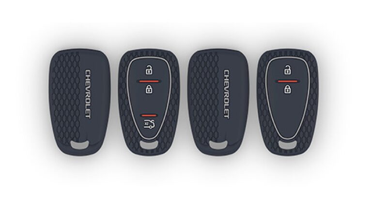 Imagen de funda para llaves en color negro.