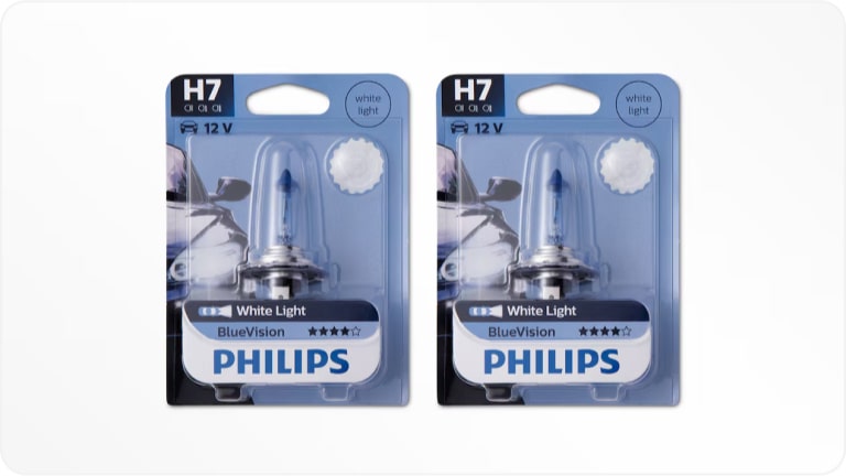 Bombilla H7 de efecto azul para el Chevrolet Onix.