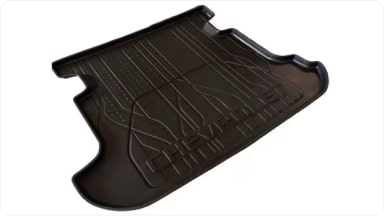 Accesorio de bandeja protectora para baúl con diseño a medida, ideal para resguardar de derrames y suciedad el interior de la nueva Chevrolet Spin de 5 plazas en Argentina.