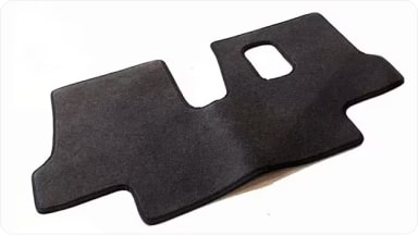 Accesorio de alfombras de diseño premium y alta resistencia, fabricadas a medida para proteger la tercera fila de asientos en la nueva Chevrolet Spin de 7 lugares en Argentina.