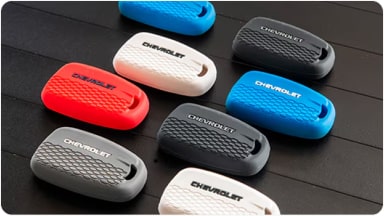 Conjunto de fundas de silicona coloridas para la llave tipo cortapluma, ideales para proteger y personalizar la llave de tu nueva Chevrolet Spin en Argentina.