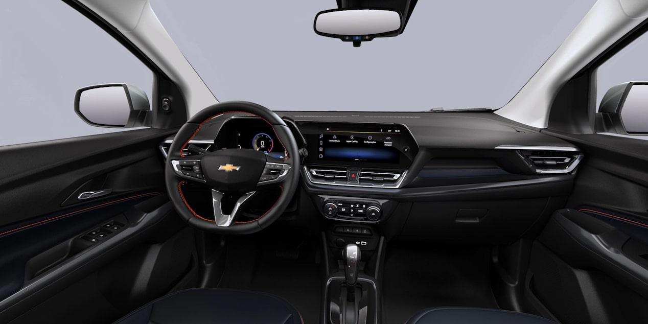 Interior del Chevrolet Spin, acabado exclusivo que resalta modernidad y personalidad única en el SUV 2026.