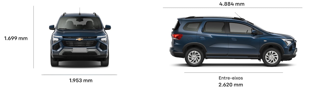 Dimensiones del Chevrolet Spin 2026, ofrece espacio máximo y comodidad para toda la familia gracias a su diseño amplio y funcional.