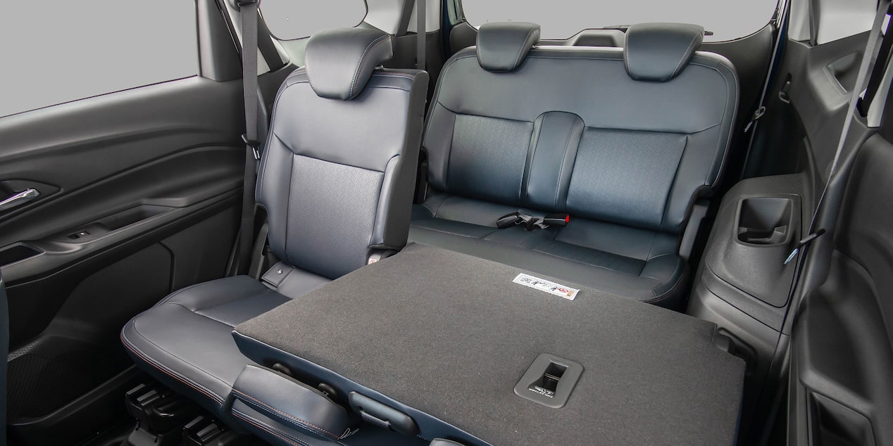 Interior del Chevrolet Spin 2026 con asientos modulares, máxima versatilidad y espacio adaptable para cada necesidad familiar.