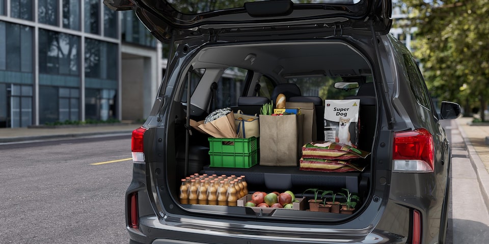 Maletero amplio del Chevrolet Spin 2026, máxima capacidad de carga para compras y actividades familiares, ideal para la vida urbana.