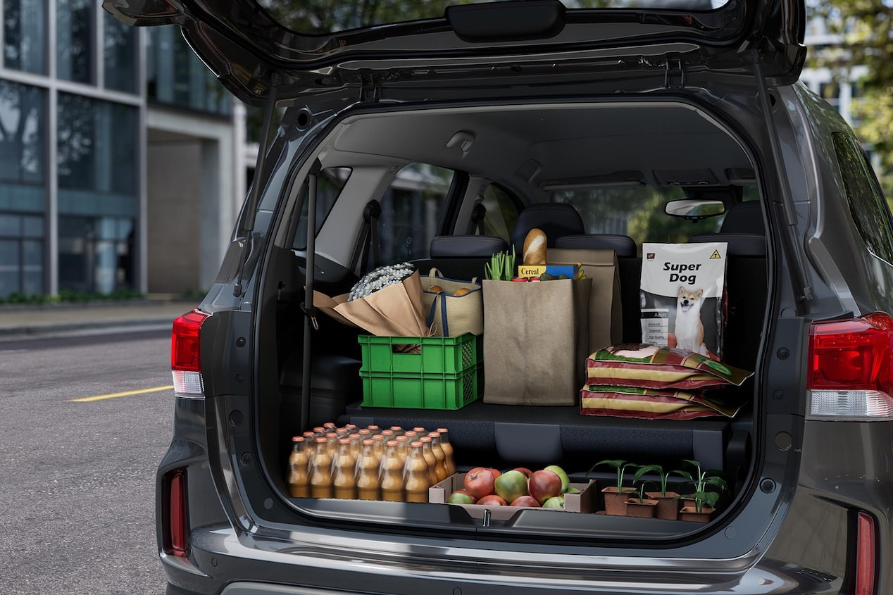 Maletero del Chevrolet Spin 2026, máxima capacidad de carga para compras y actividades familiares, ideal para la vida urbana y activa.