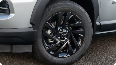 Accesorio original Chevrolet: llantas de aleación de 16 pulgadas en color Gris Carbon Flash con diseño deportivo para la Chevrolet Spin 2027 en Argentina.