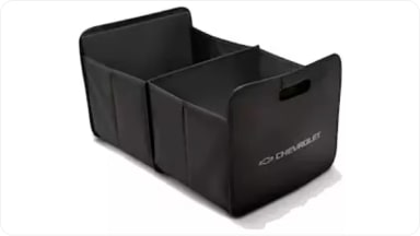 Práctico accesorio de bolsa organizadora plegable en tamaño estándar, con diseño funcional para mantener el orden de los objetos en la nueva Chevrolet Spin en Argentina.