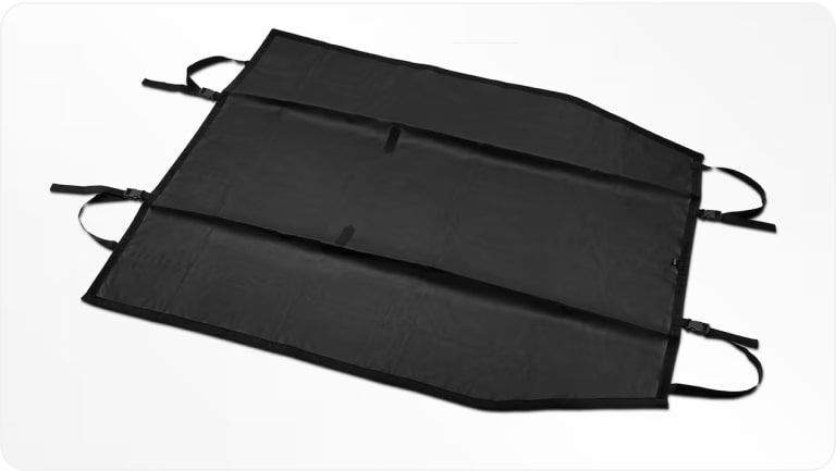 Vista superior de la Funda para asiento mascotas de la Chevrolet Tracker.