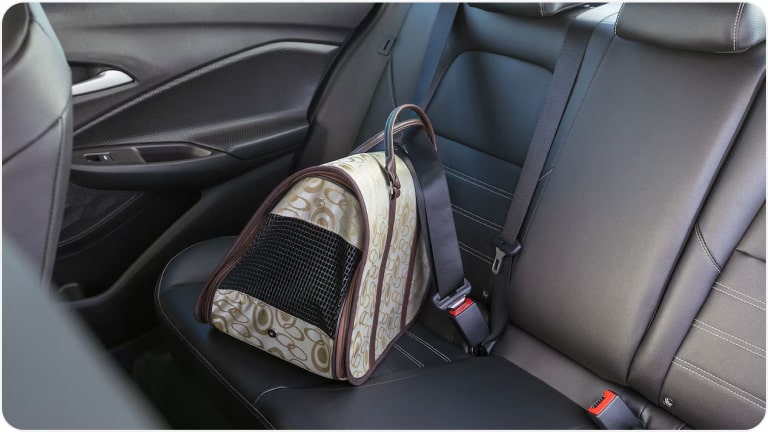 Bolsa de transporte para mascotas de la Chevrolet Tracker.