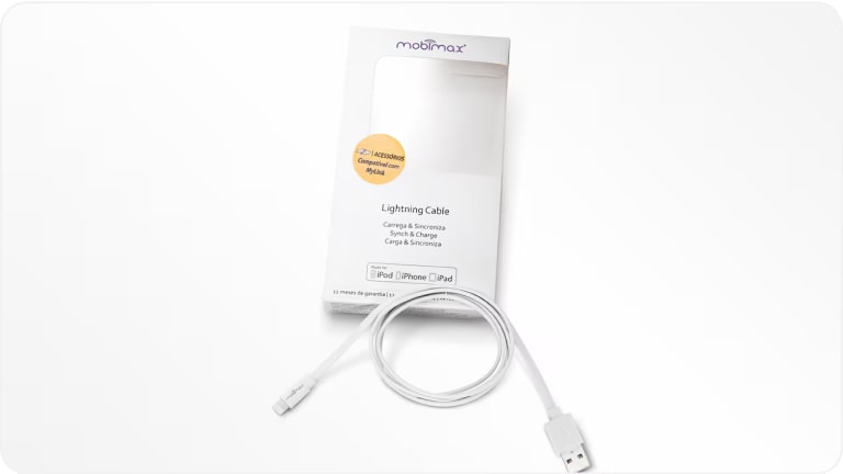 Vista superior del Cable USB para Apple de la Chevrolet Tracker.