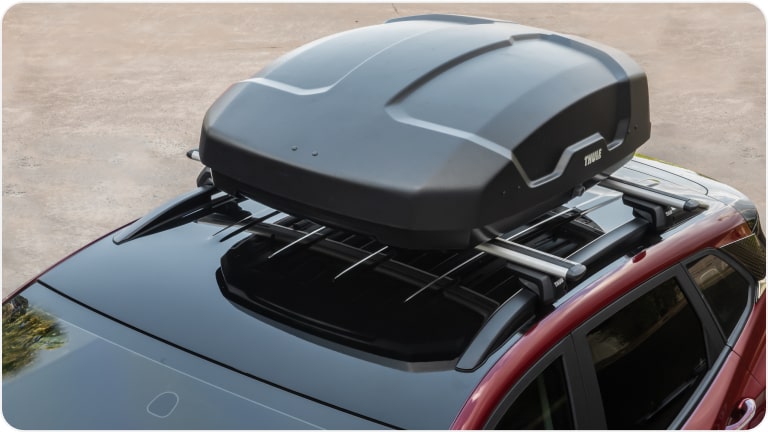 Portaequipajes de techo con capacidad de 300 litros de la Chevrolet Tracker.