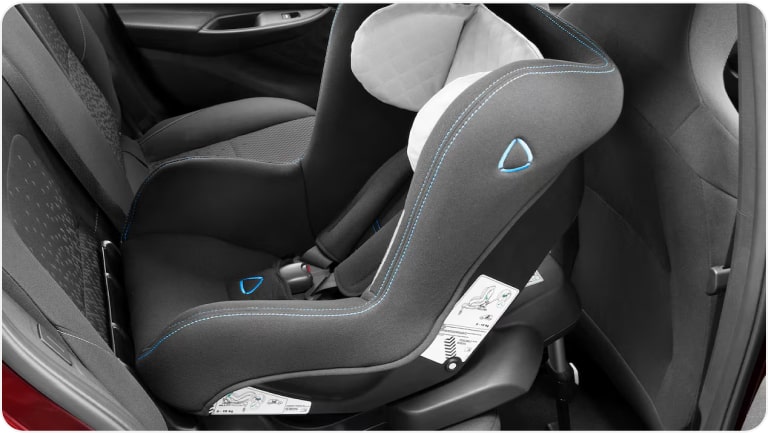 Base Isofix para silla infantil de la Chevrolet Tracker.