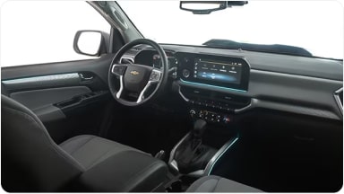 Accesorio de iluminación interior LED RGB tipo luz ambiente para la cabina de la Chevrolet Trailblazer en Argentina.