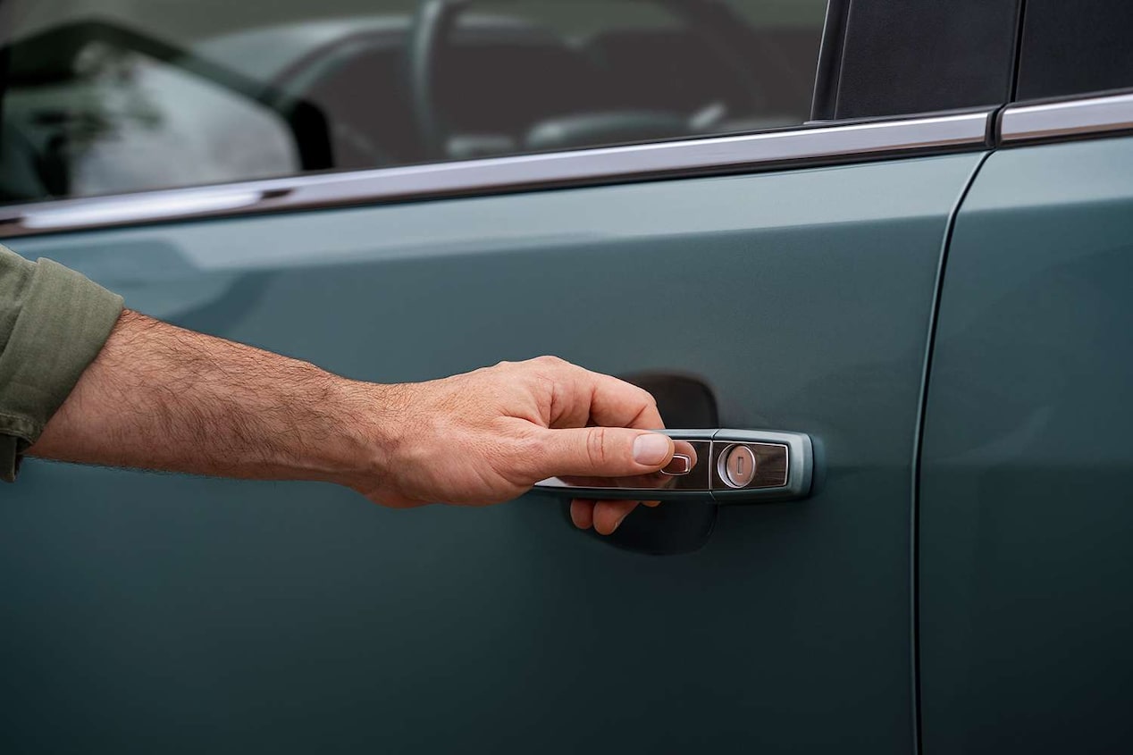 Diseño de la puerta de la Chevrolet Trailblazer.