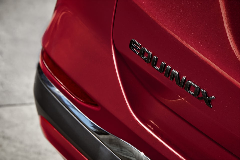 Detalle de accesorios posteriores para la Chevrolet Equinox