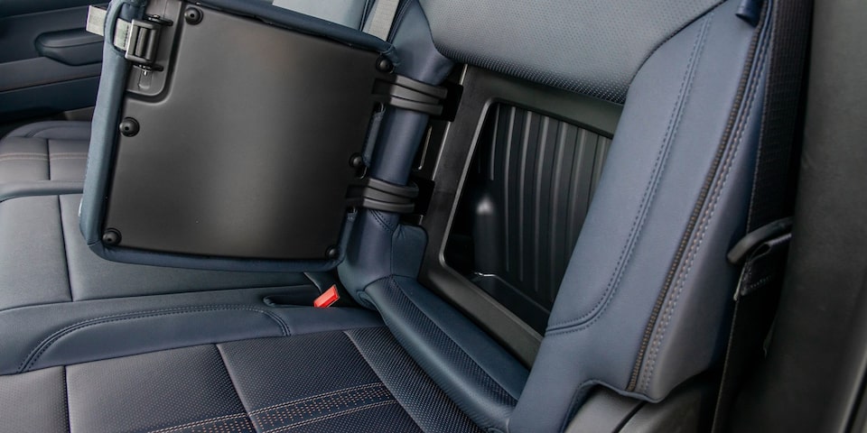 Compartimiento de guardado de la Chevrolet Silverado.