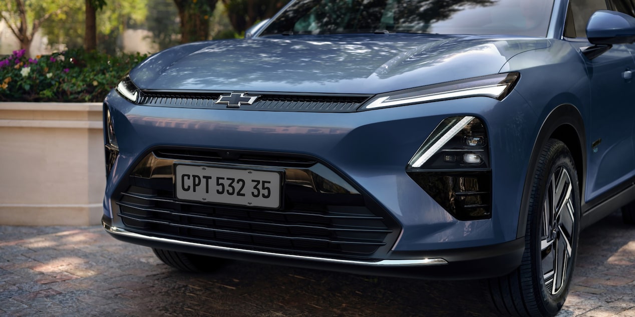 Primer plano del frente de la Chevrolet Captiva PHEV.