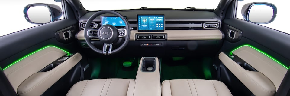 Leds de iluminación interna que forman parte de la línea de accesorios originales para el Chevrolet Spark EUV.