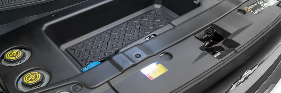 Baúl frontal de la línea de accesorios originales para el Chevrolet Spark EUV.