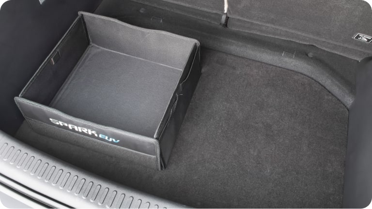 Plataforma rígida para el baúl del Chevrolet Spark EUV.