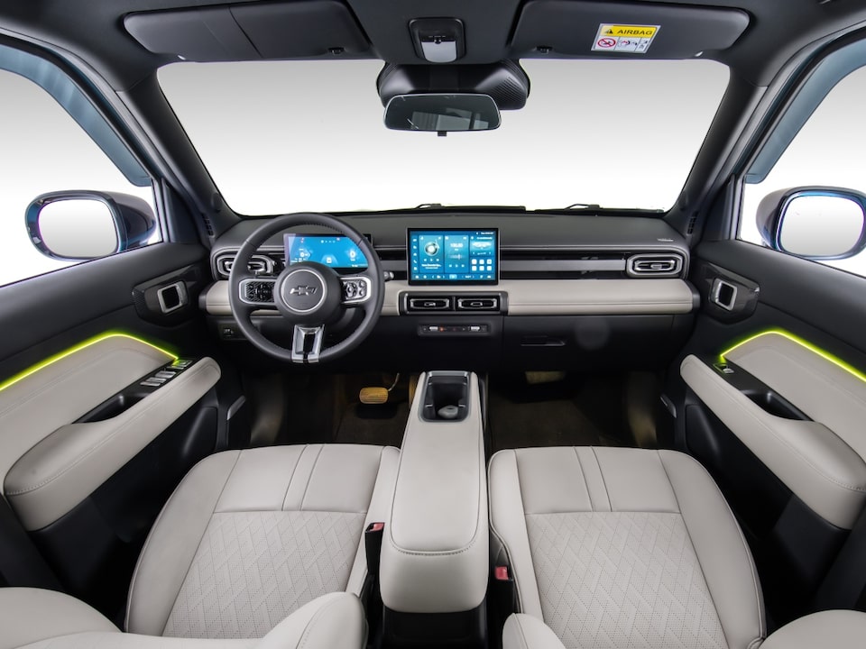 Iluminación interior LED RGB del Chevrolet Spark EUV.