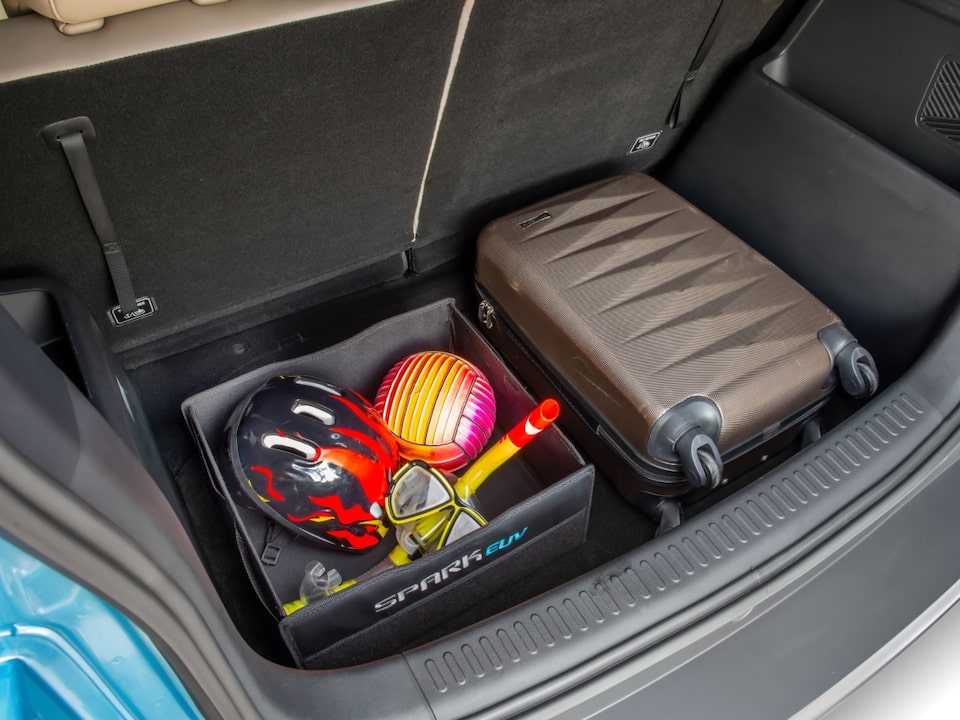 Plataforma rígida para el baúl del Chevrolet Spark EUV.