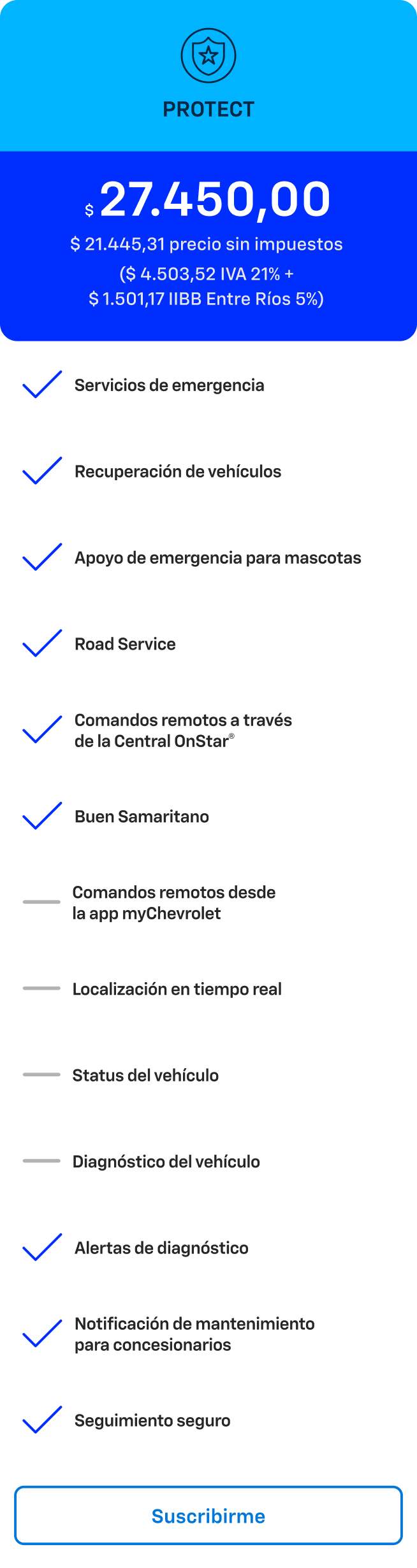 Chevrolet Argentina - OnStar Protect