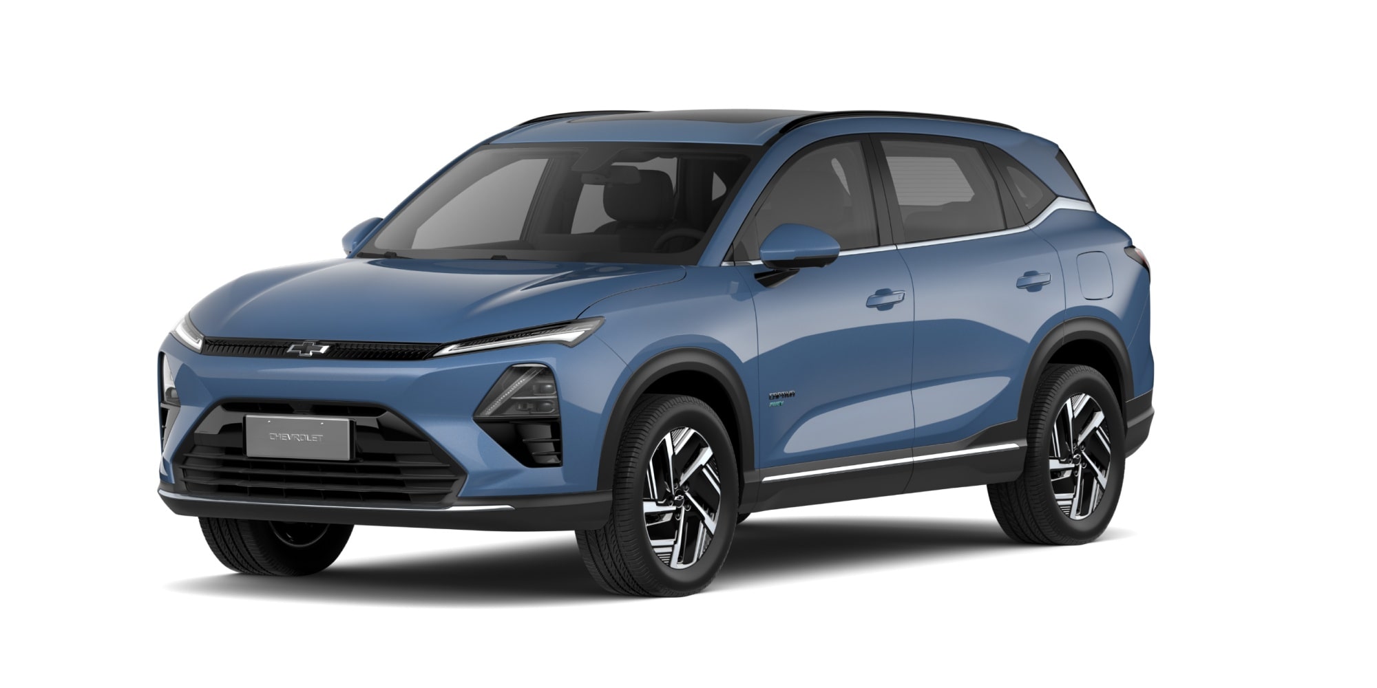 Chevrolet Captiva PHEV en color azul alba.