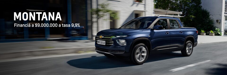 Chevrolet Montana - Financiá a $9.000.000 a tasa 9,9%