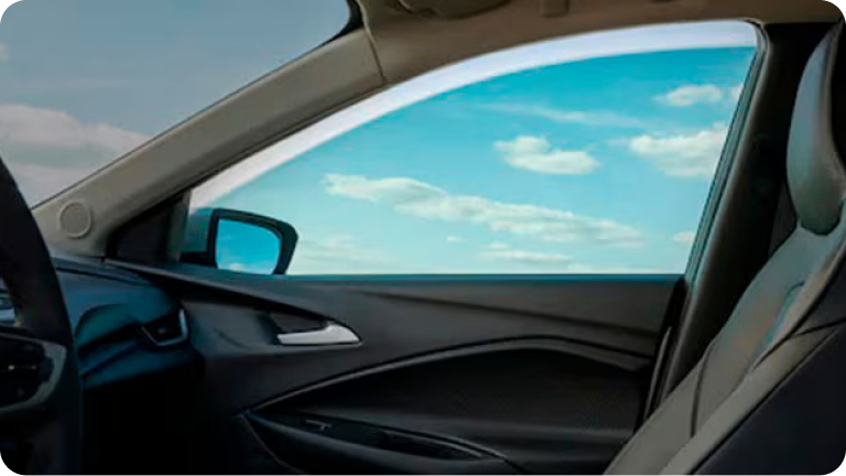 Imagen del rollo de película solar aplicado