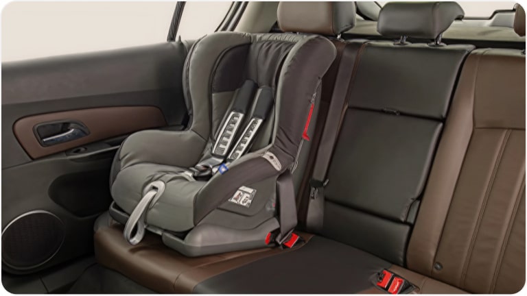Silla infantil Britax Bebé Confort hasta 13 kg para la Chevrolet Montana.