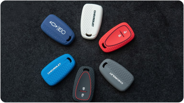 Funda de silicona para la llave de la Chevrolet Montana.
