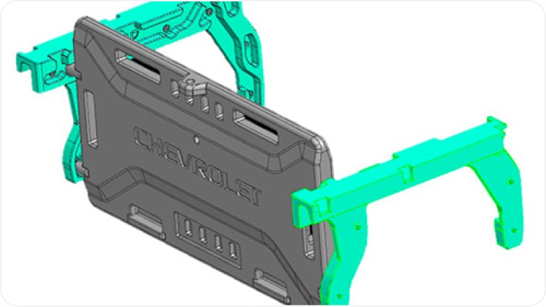 Divisor vertical para caja para la Chevrolet Montana.