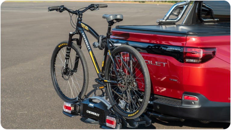 Soporte para bicicleta en el remolque para la Chevrolet Montana.