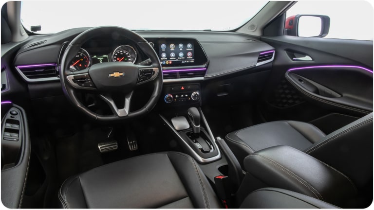Iluminación interior LED RGB de la Chevrolet Montana.