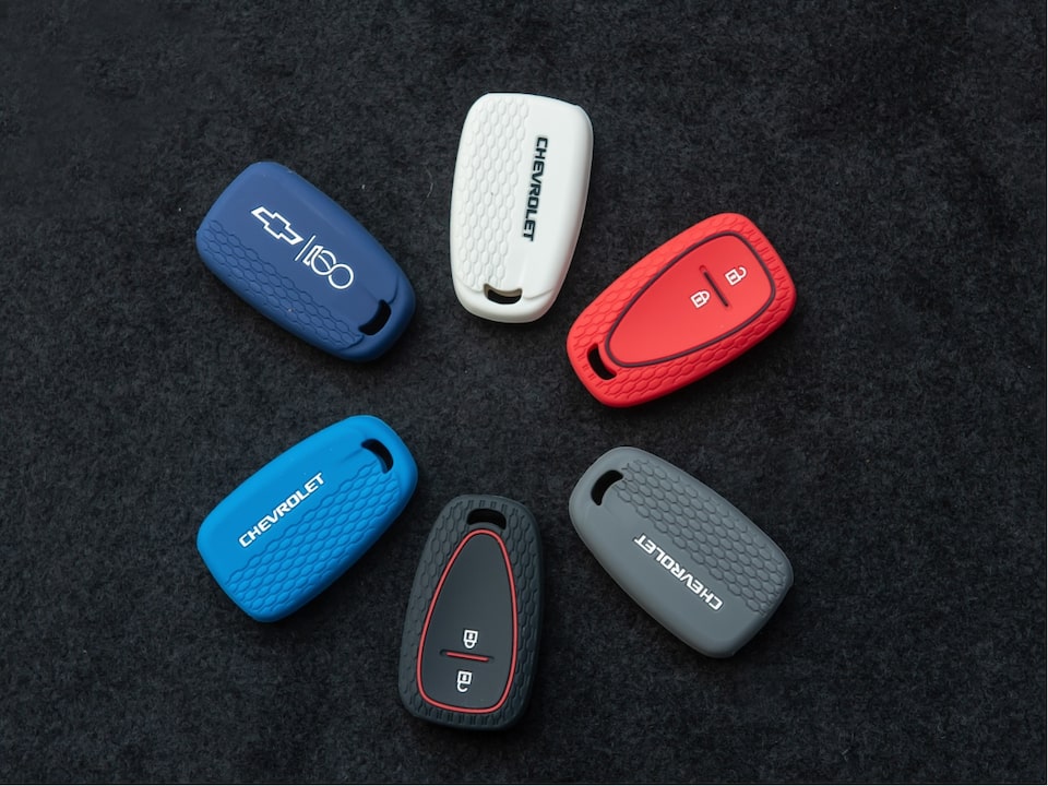 Funda de silicona para la llave de la Chevrolet Montana.