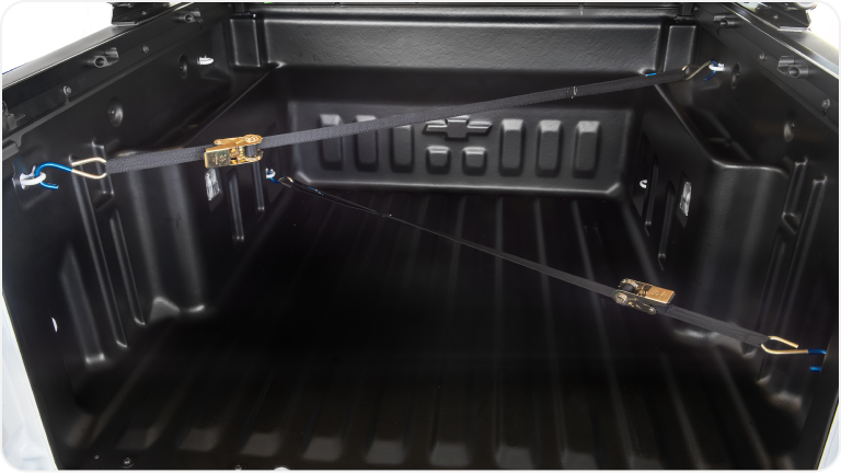 Correa de amarre de carga con trinquete de hasta 1,5 toneladas para la Chevrolet Montana.