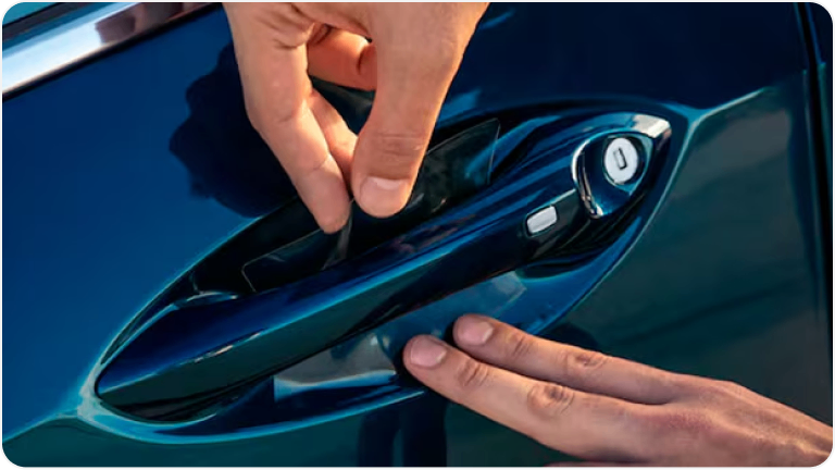 Rollo de película protectora de pintura para manijas de la Chevrolet Montana.