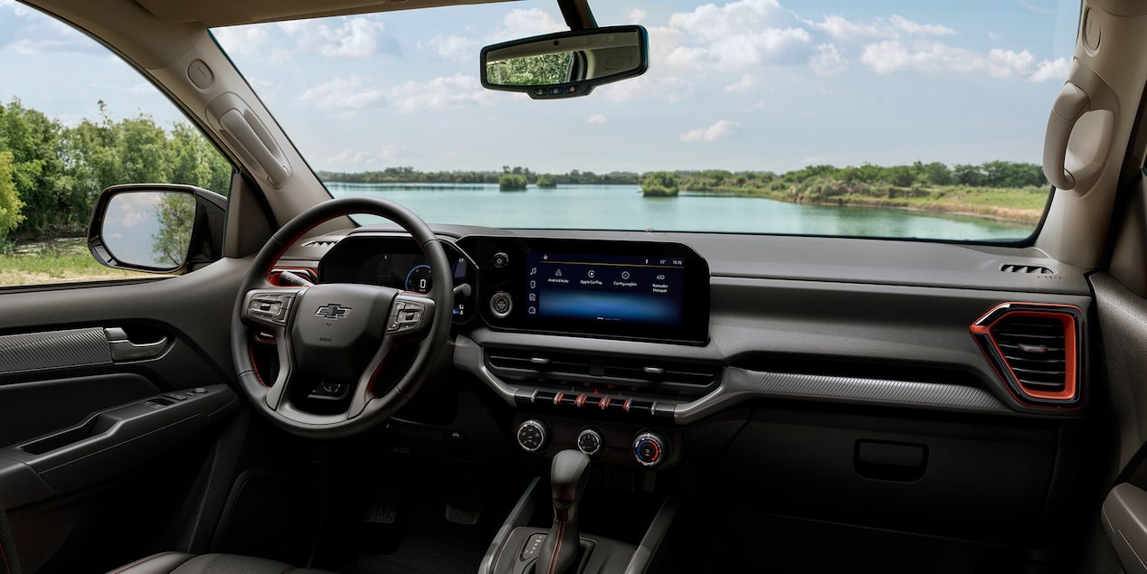 Diseño interior de la Chevrolet S10.