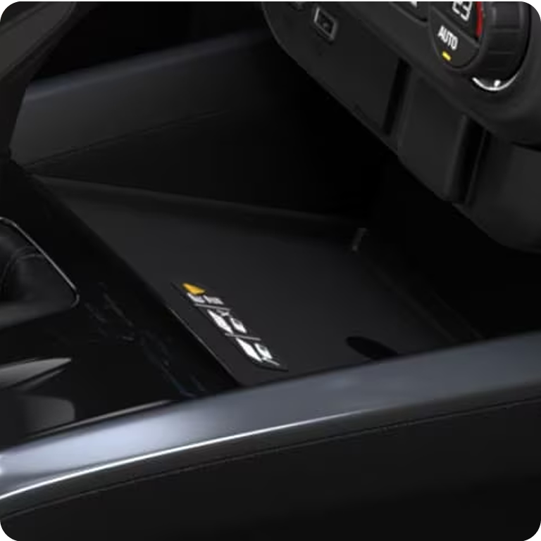 Cargador inalámbrico a bordo de la Chevrolet S10.