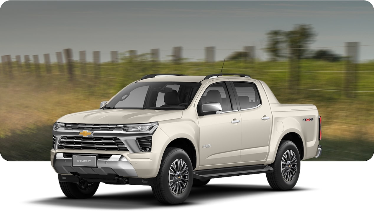 Chevrolet S10 2027 versión High Country vista tres cuartos en Argentina