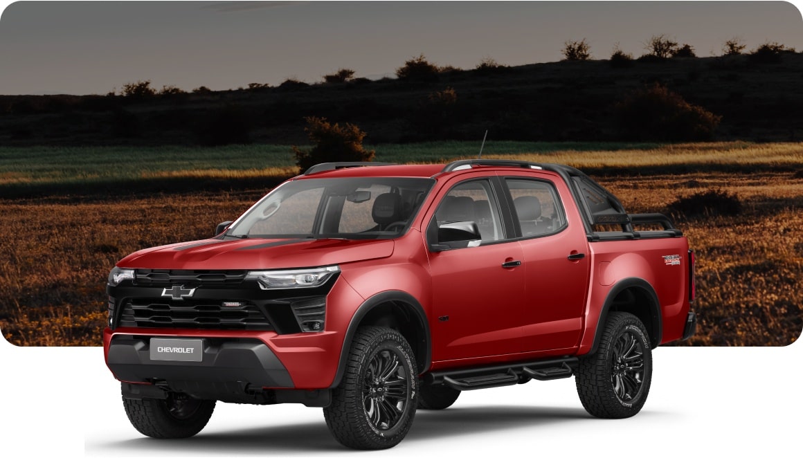 Chevrolet S10 2027 versión Trail Boss vista tres cuartos en Argentina  