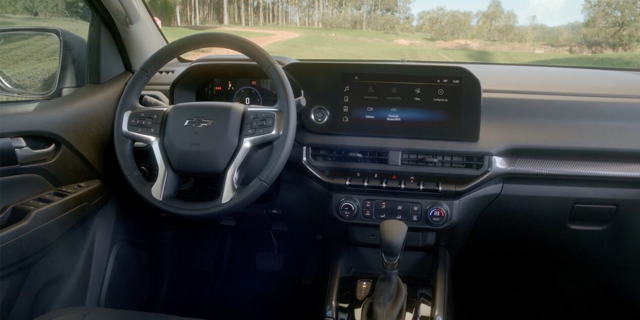Vista completa del tablero de la Chevrolet S10 Trail Boss.