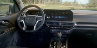 Vista completa del tablero de la Chevrolet S10 Trail Boss.