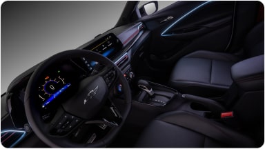 Iluminación Interior LED RGB en color celeste para el Chevrolet Sonic.