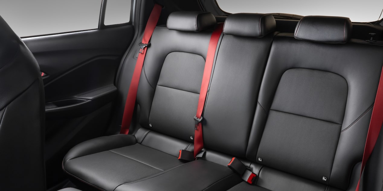Vista de los asientos traseros del Chevrolet Sonic.