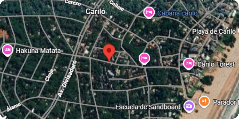 Chevrolet Argentina - mapa parador Cariló