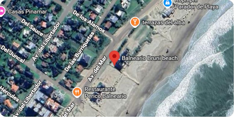 Chevrolet Argentina - mapa parador Pinamar